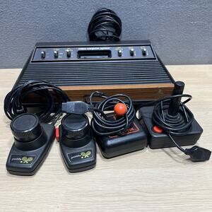 Atari CX2600 Six Switch Console + Joysticks Sunnyvale RARE 2600 WORKS, Read